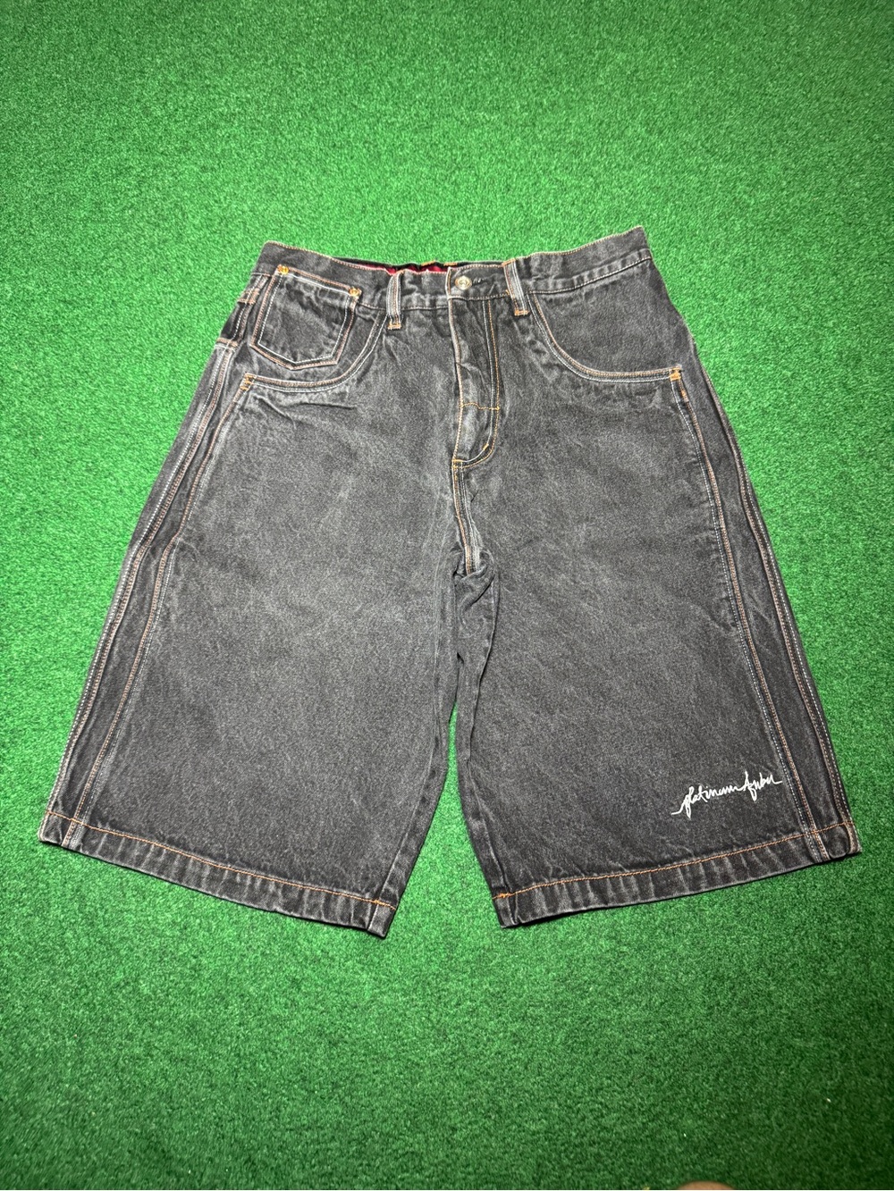 Vintage 90s Y2K Fubu Baggy Ghetto Jorts, Fat Albert Jean Shorts Trendy (Size 34)